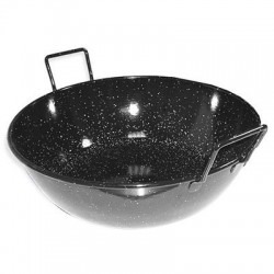 32 cm - 5 litros - Sarten Honda Esmaltada con Grosor Especial